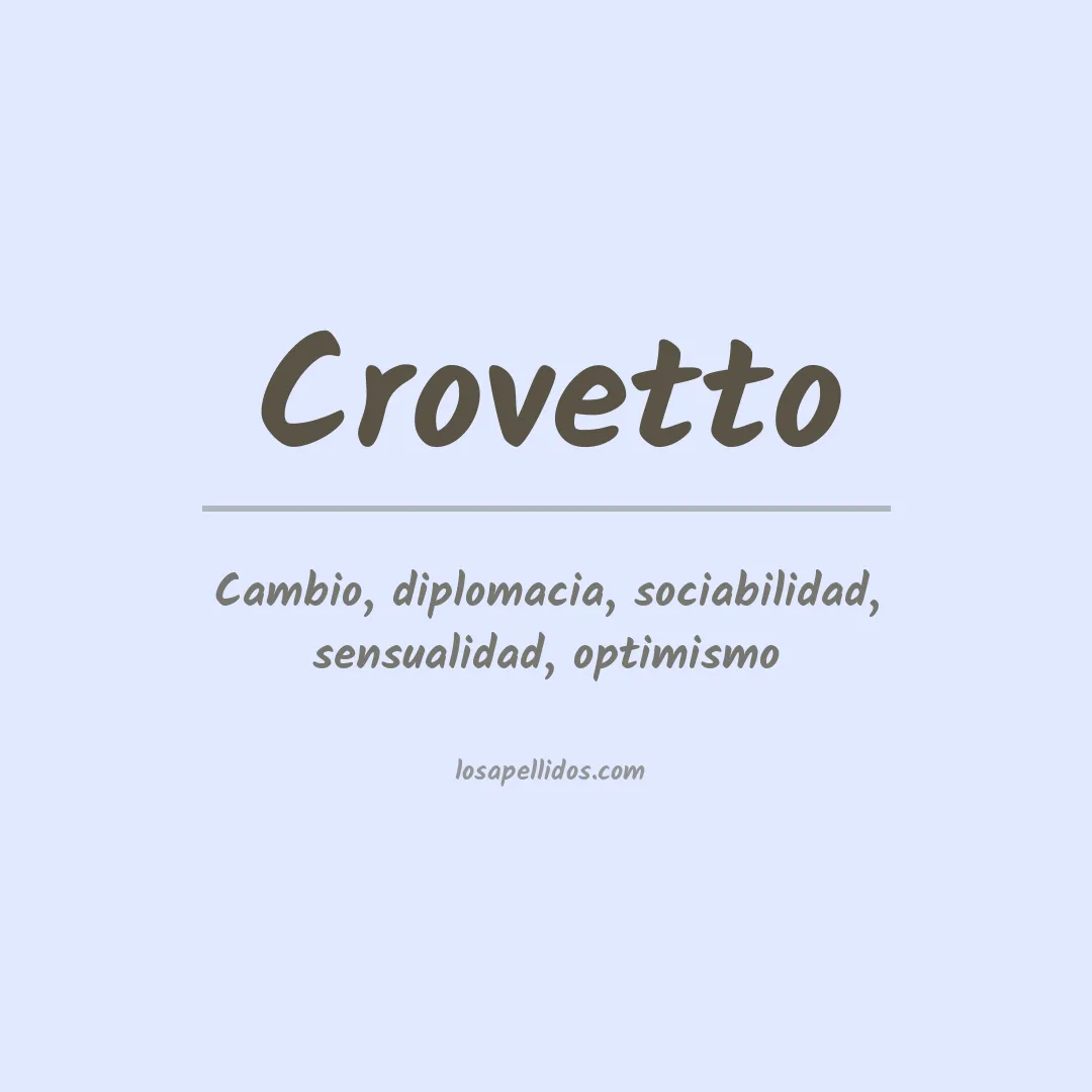 Apellido Crovetto