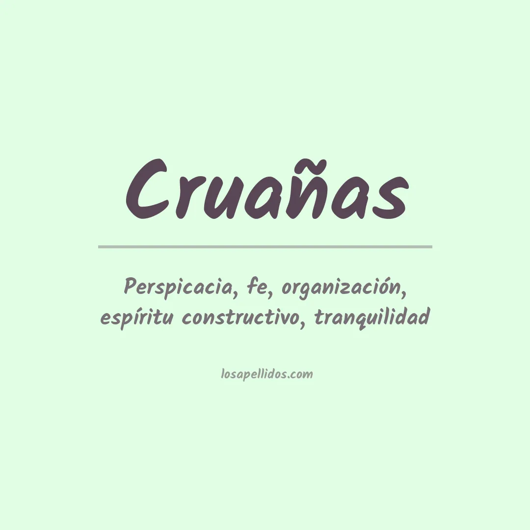 Apellido Cruañas