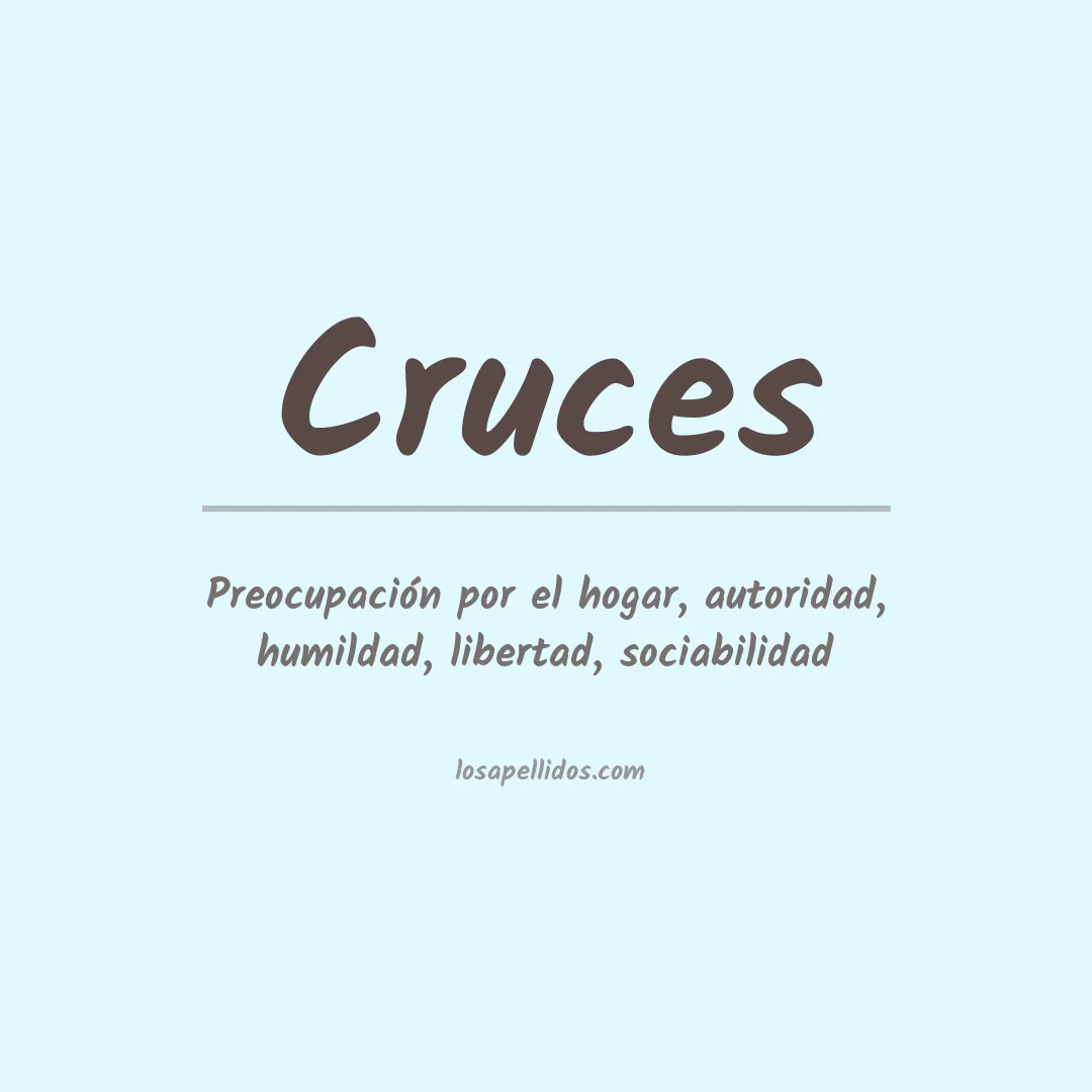 Apellido Cruces