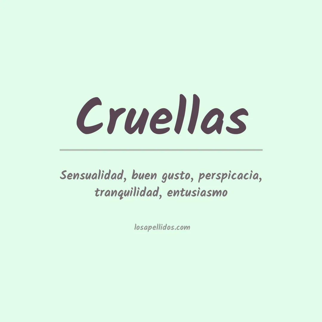Apellido Cruellas