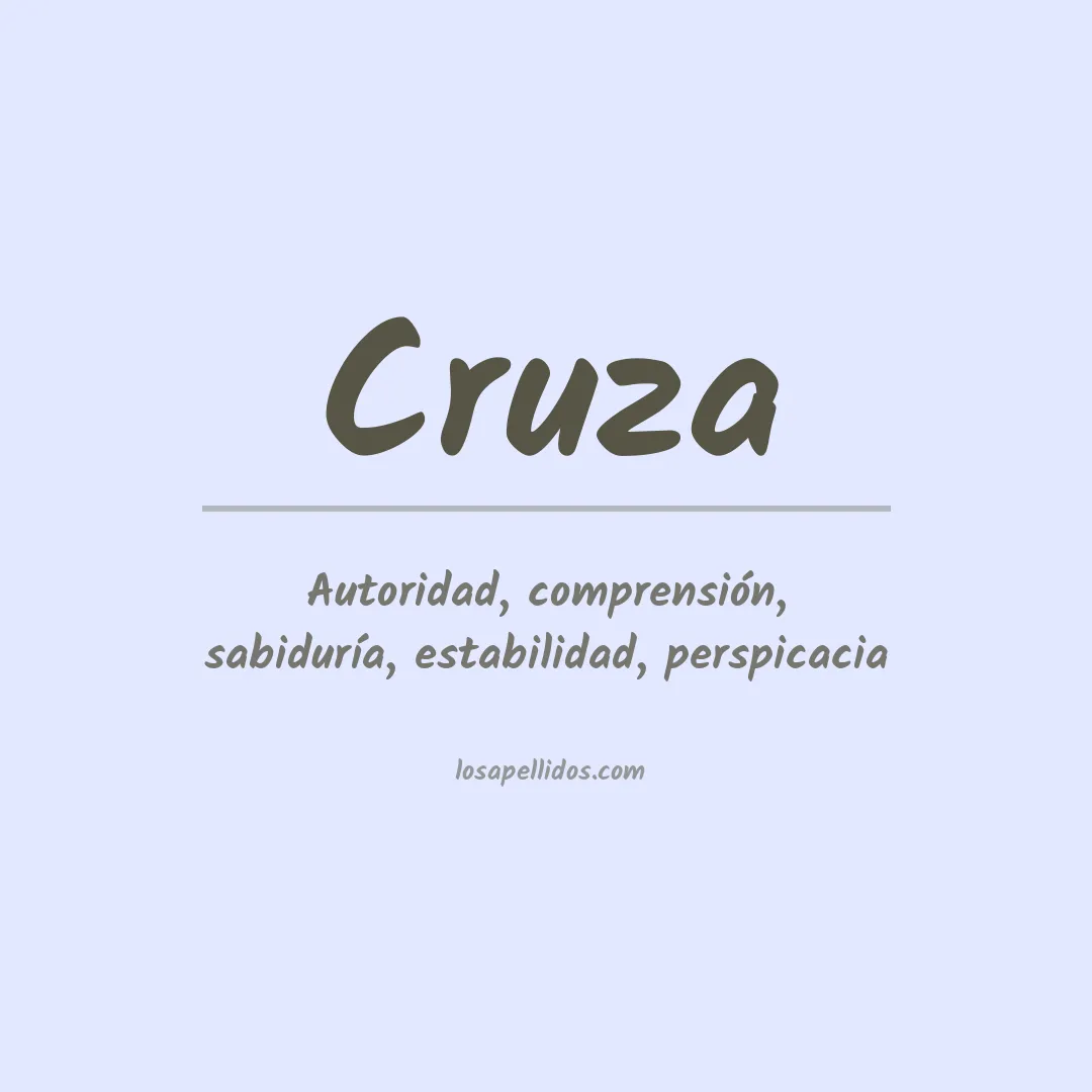 Apellido Cruza