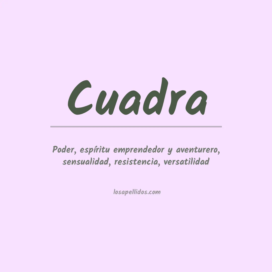 Apellido Cuadra