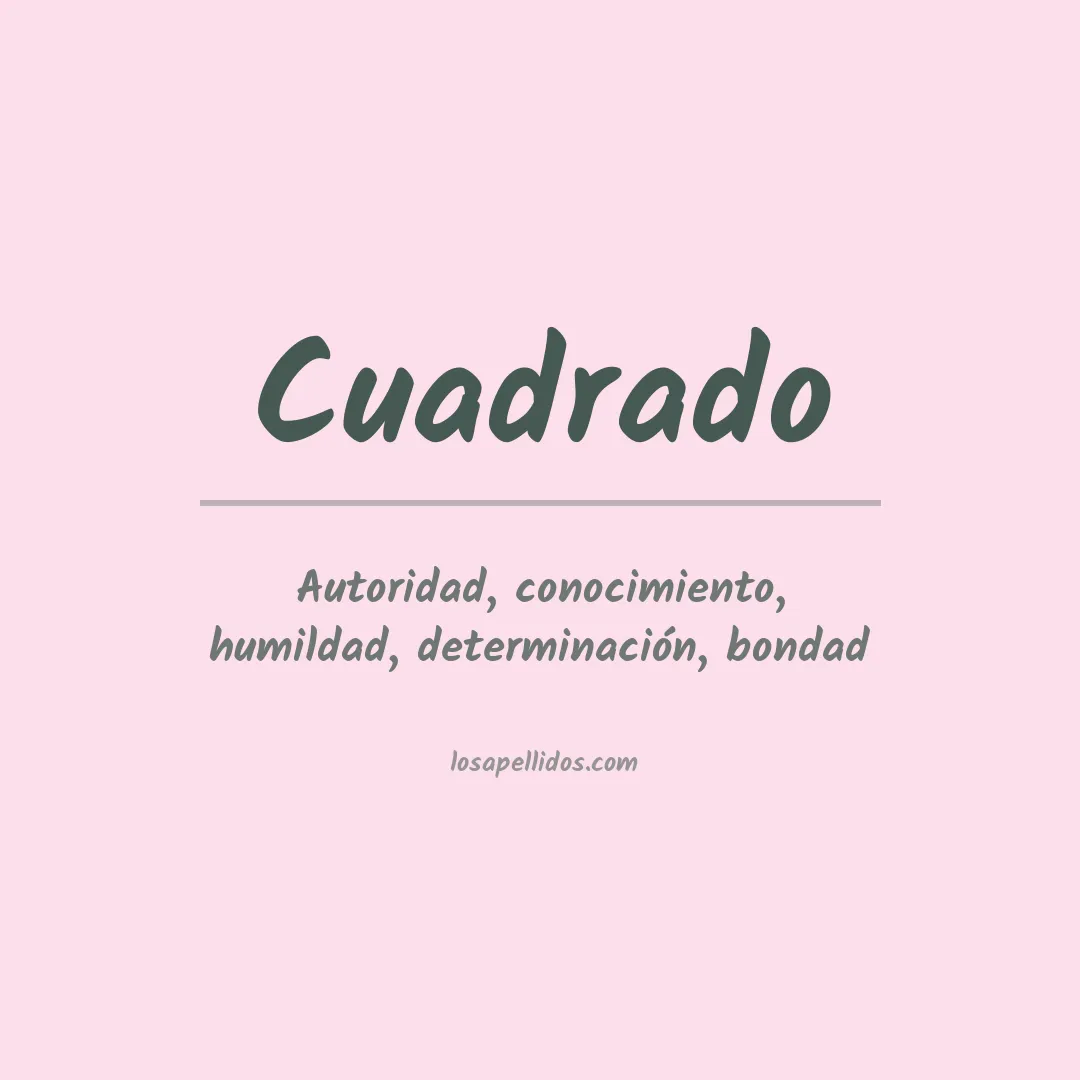 Apellido Cuadrado