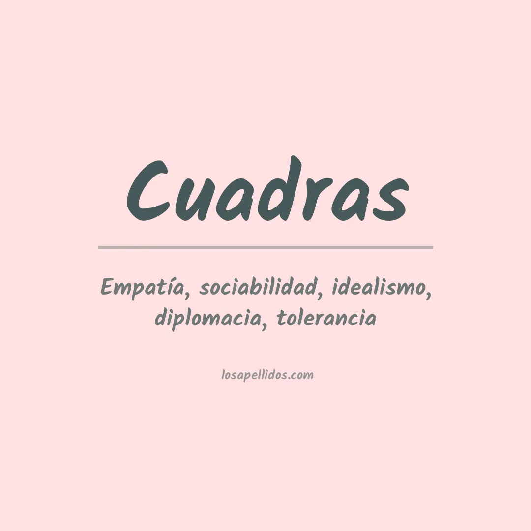 Apellido Cuadras
