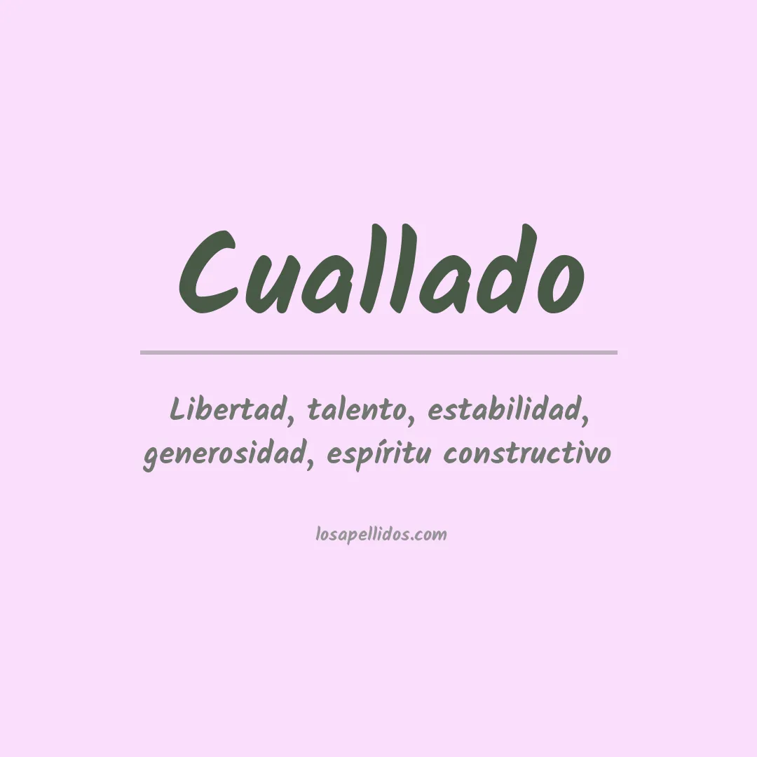 Apellido Cuallado