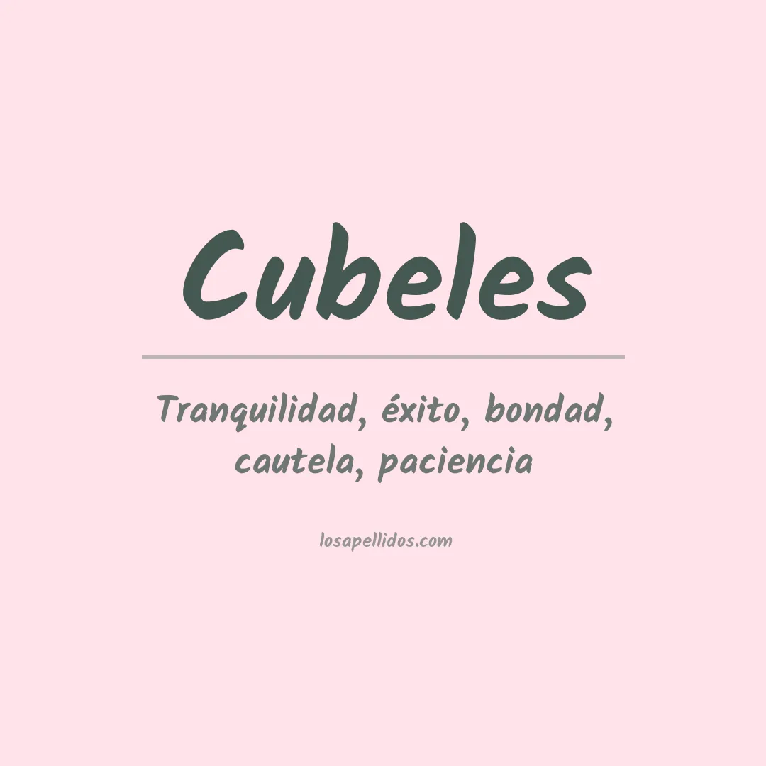 Apellido Cubeles