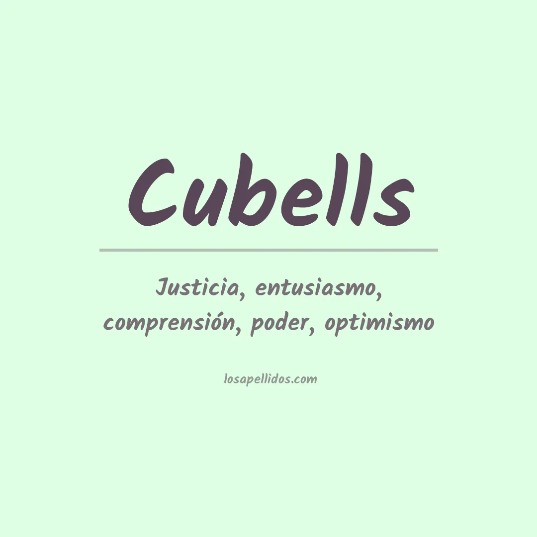 Apellido Cubells