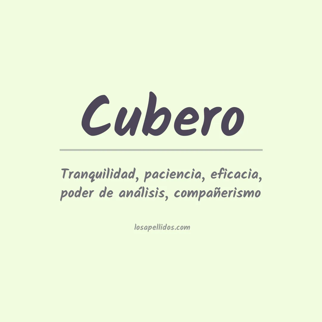 Apellido Cubero