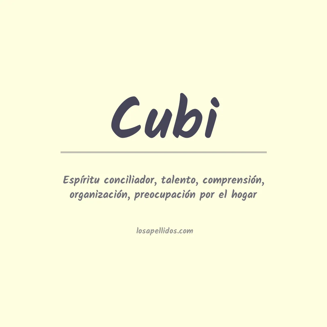 Apellido Cubi