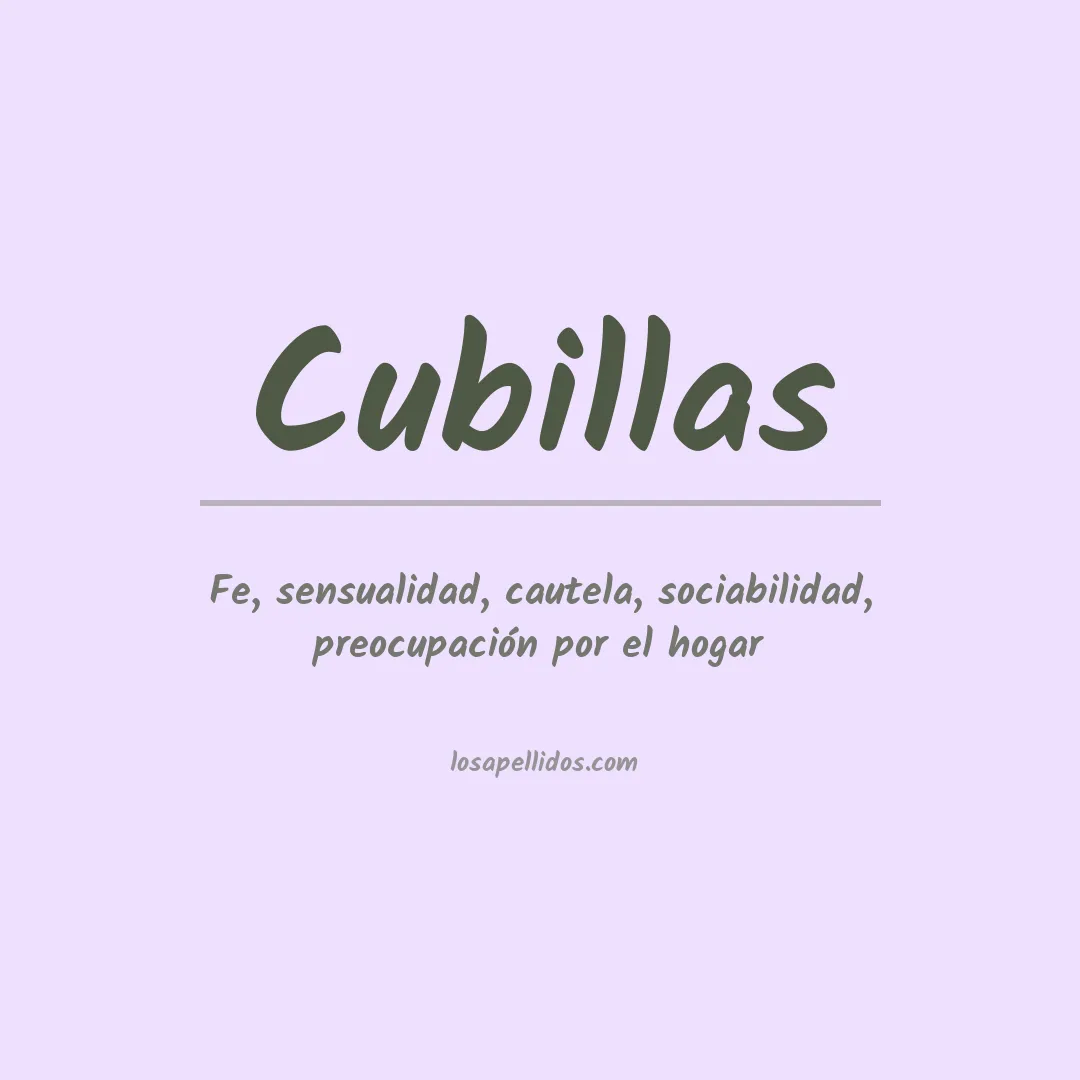 Apellido Cubillas