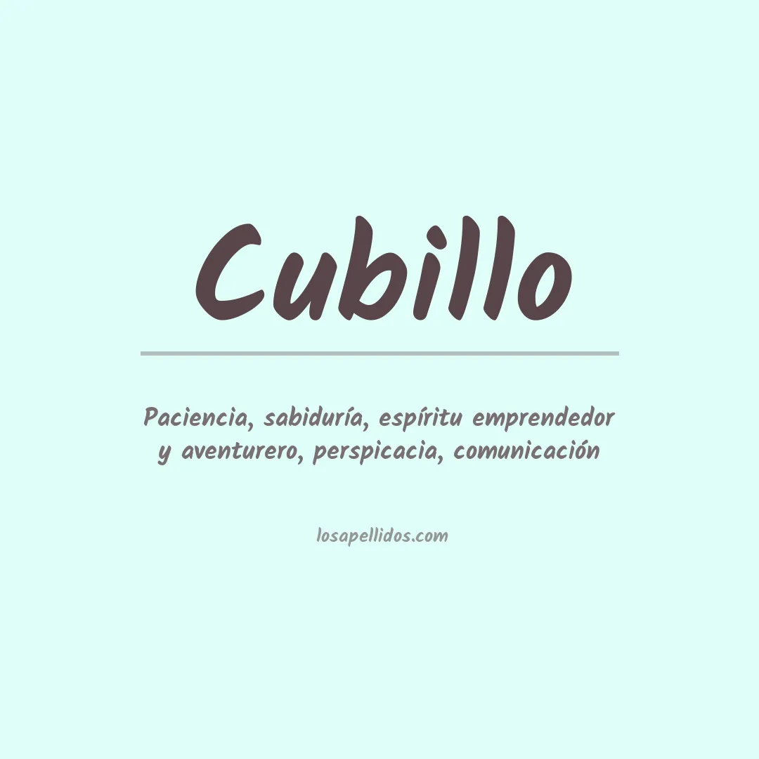 Apellido Cubillo