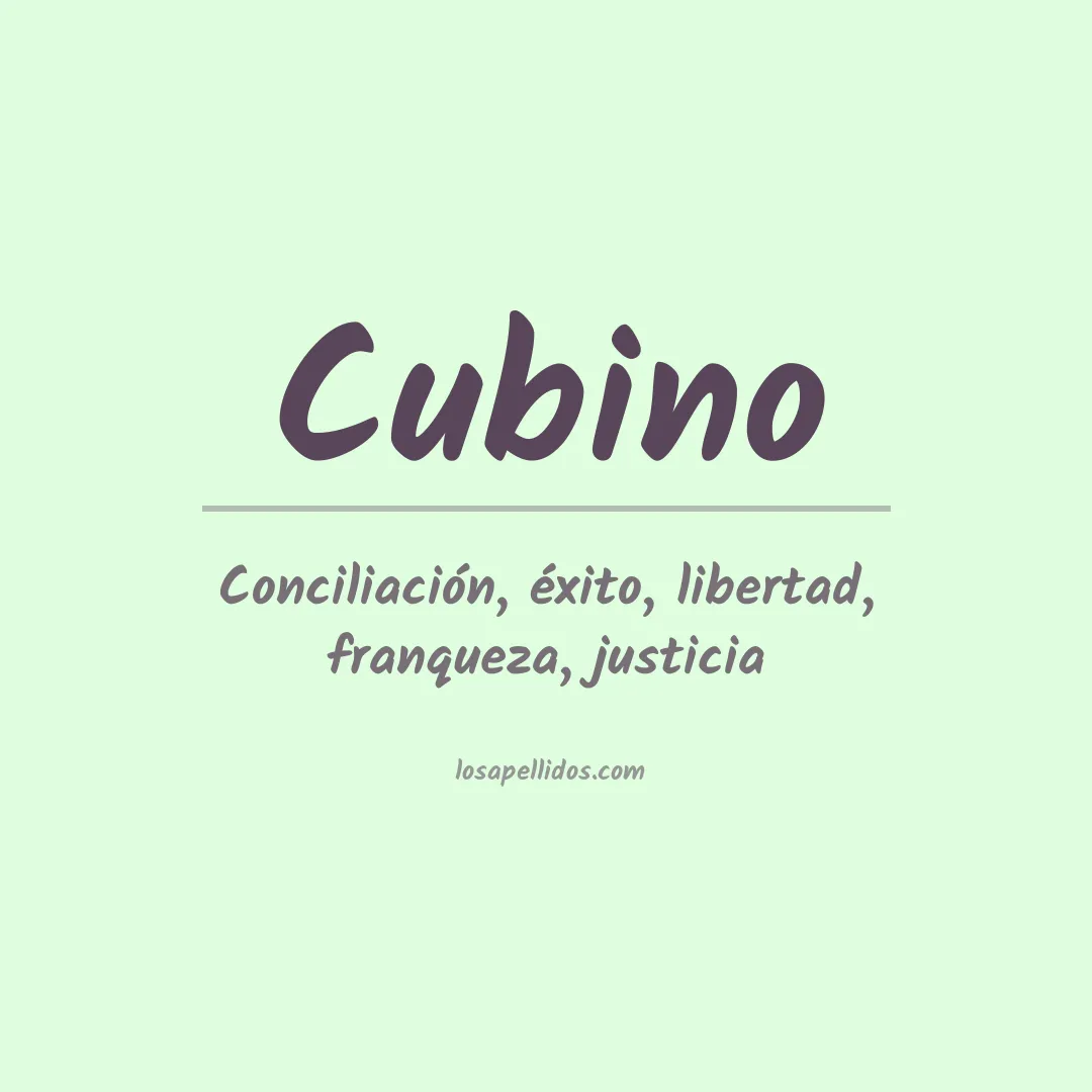 Apellido Cubino