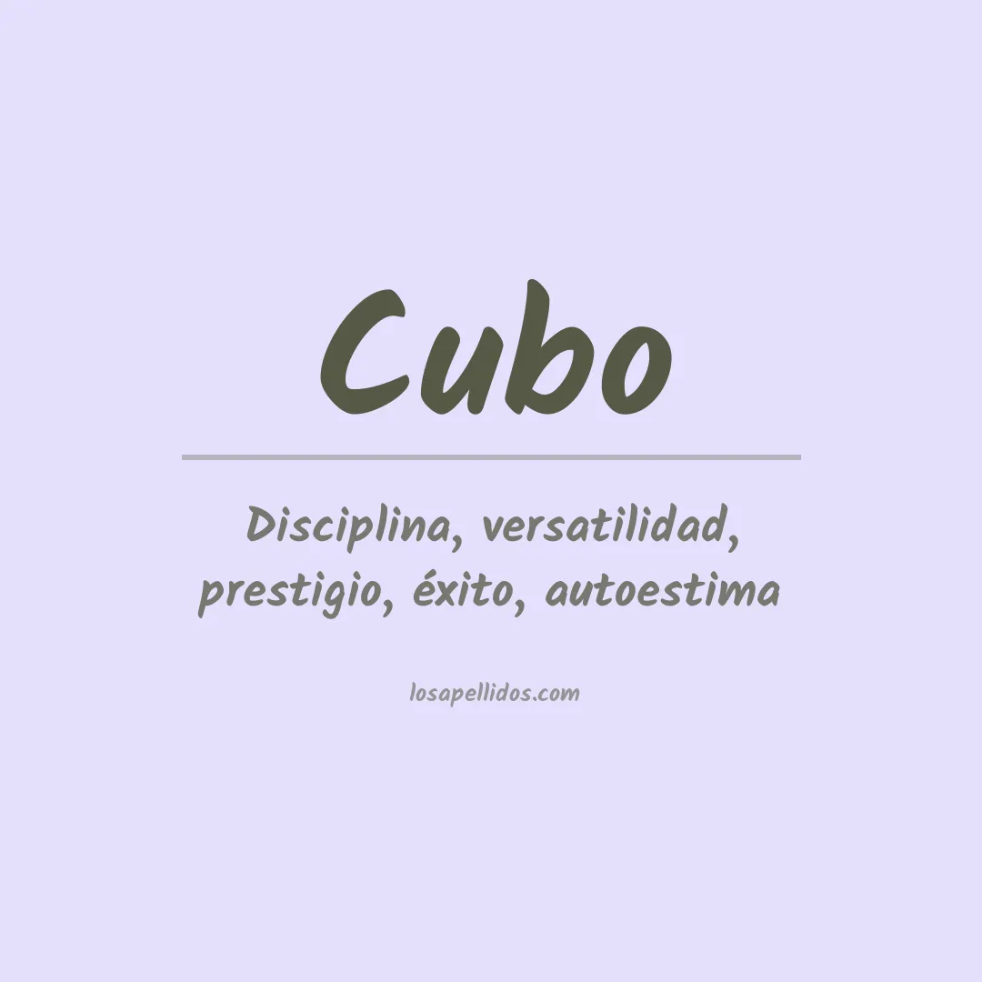 Apellido Cubo