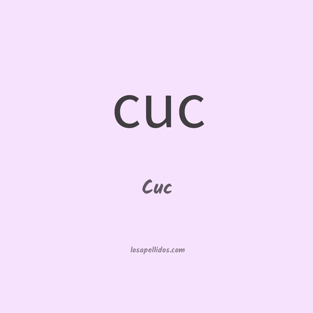 Cuc en chino