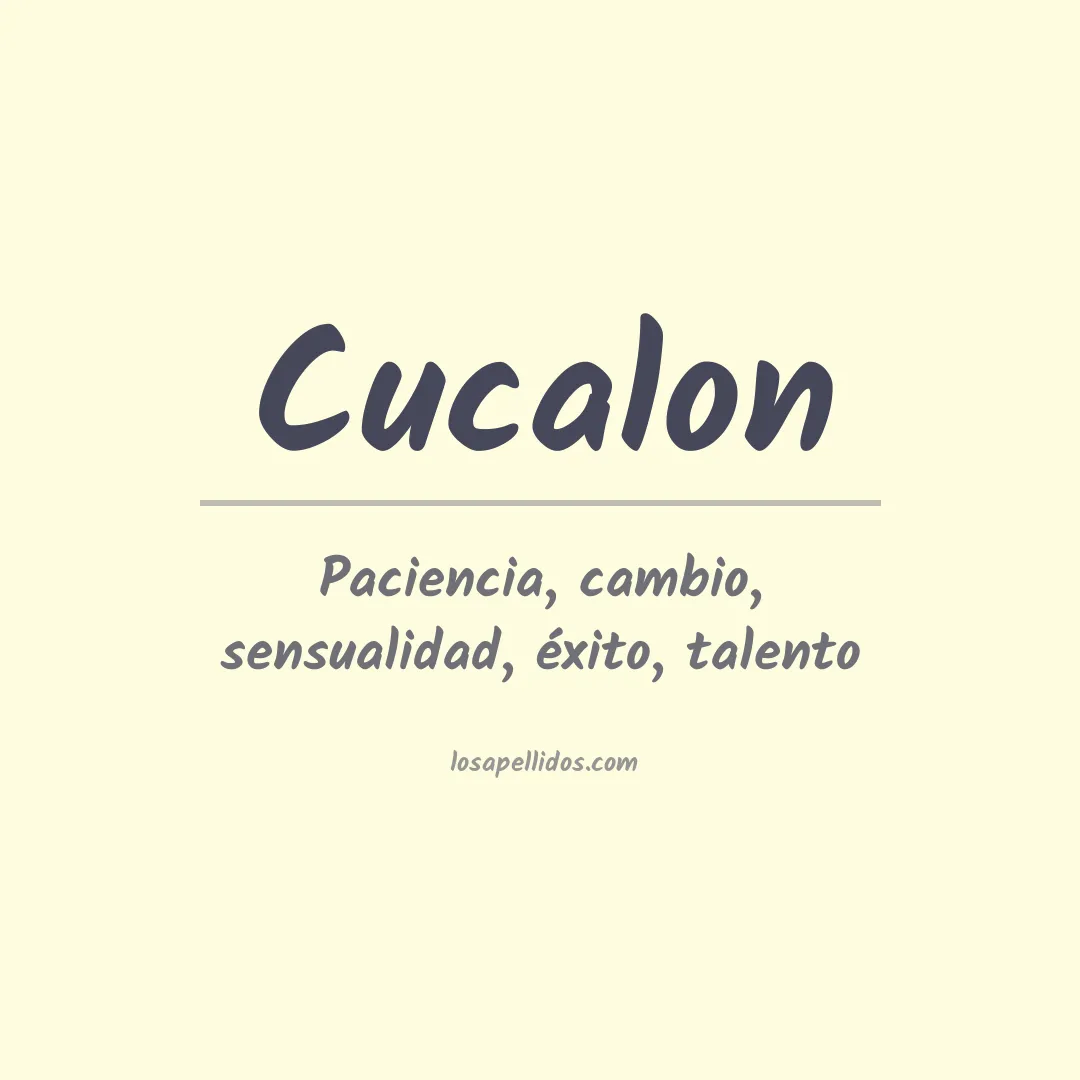 Apellido Cucalon