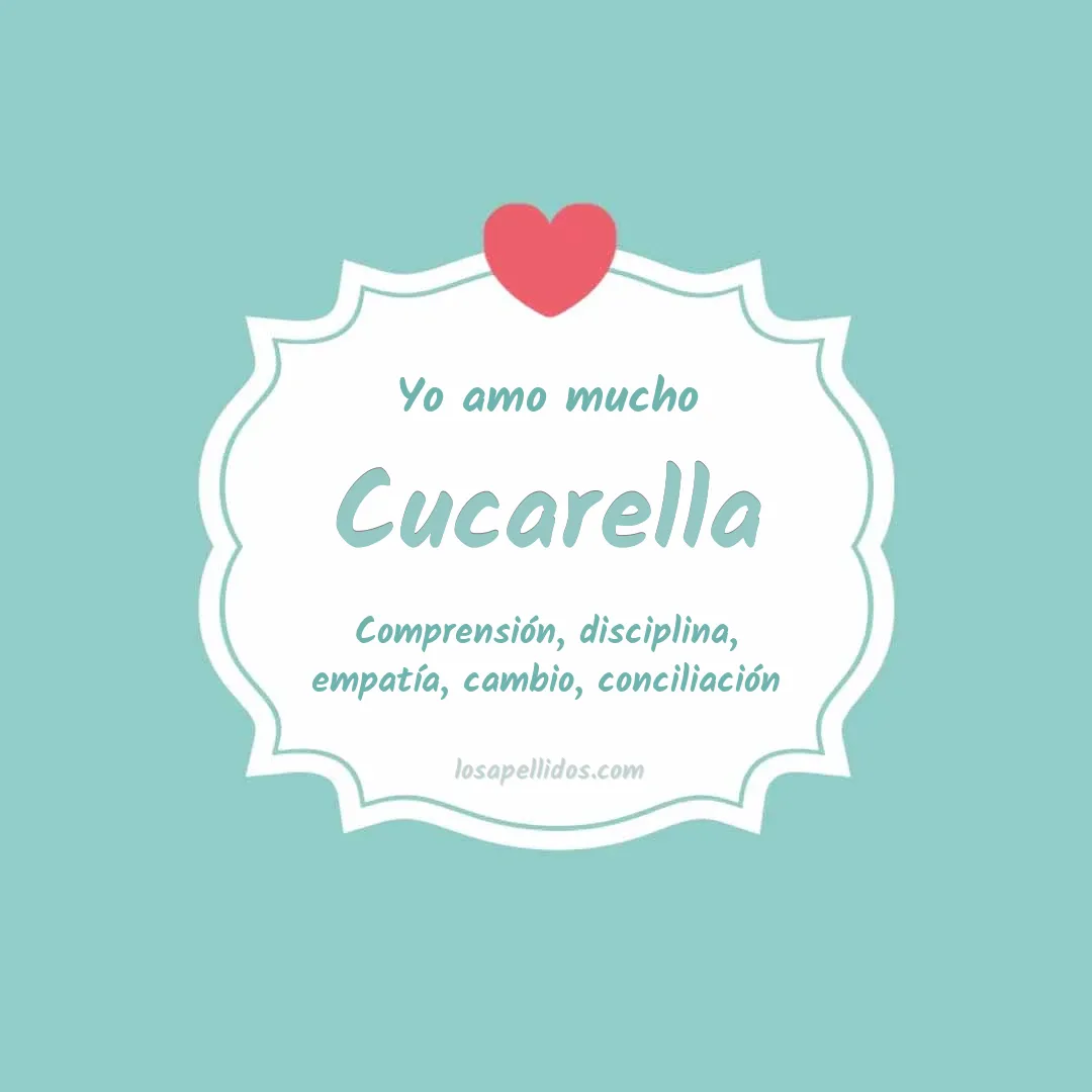Yo amo mucho Cucarella