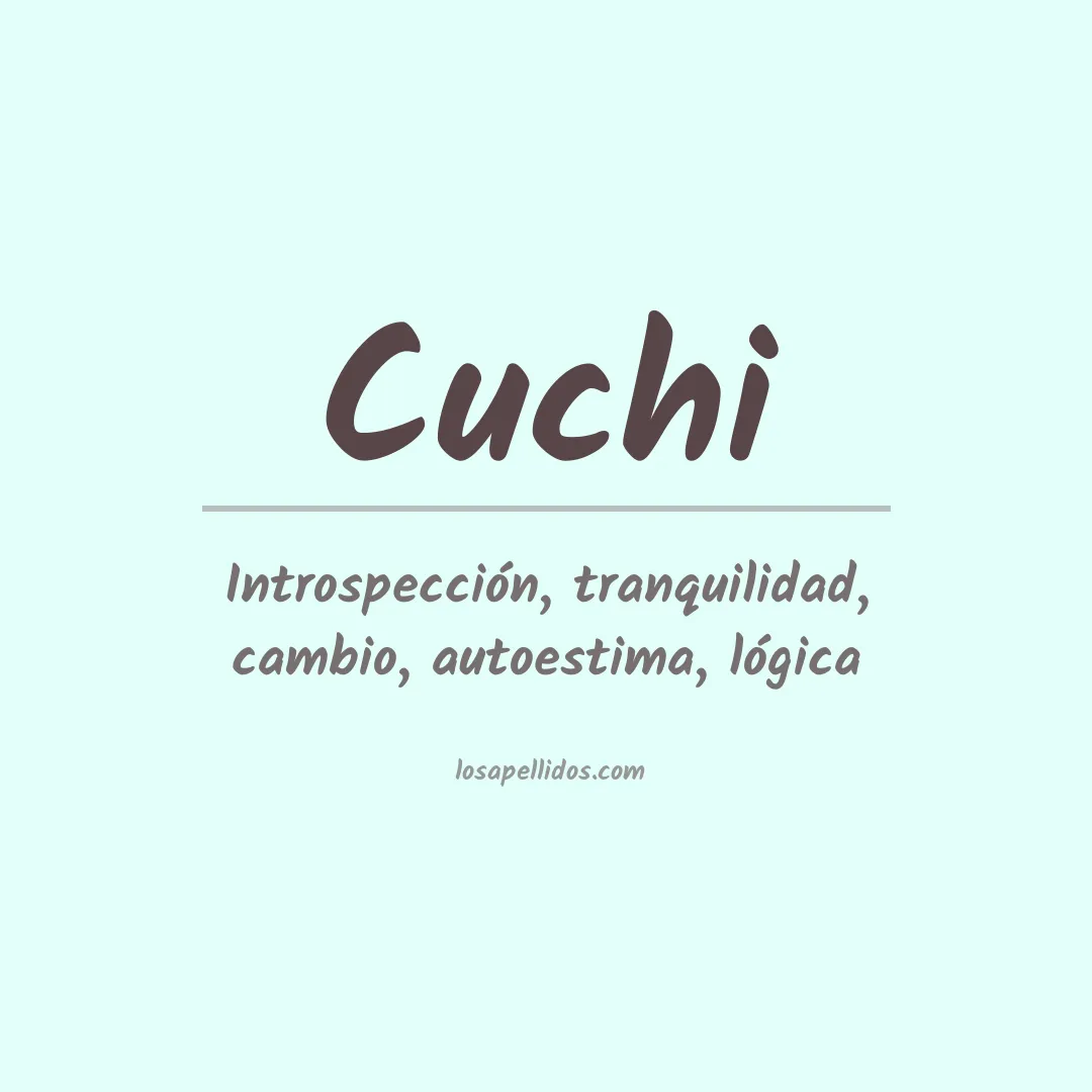 Apellido Cuchi