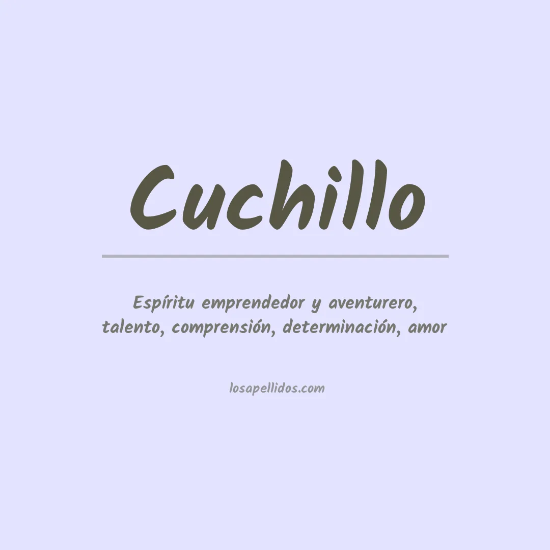 Apellido Cuchillo