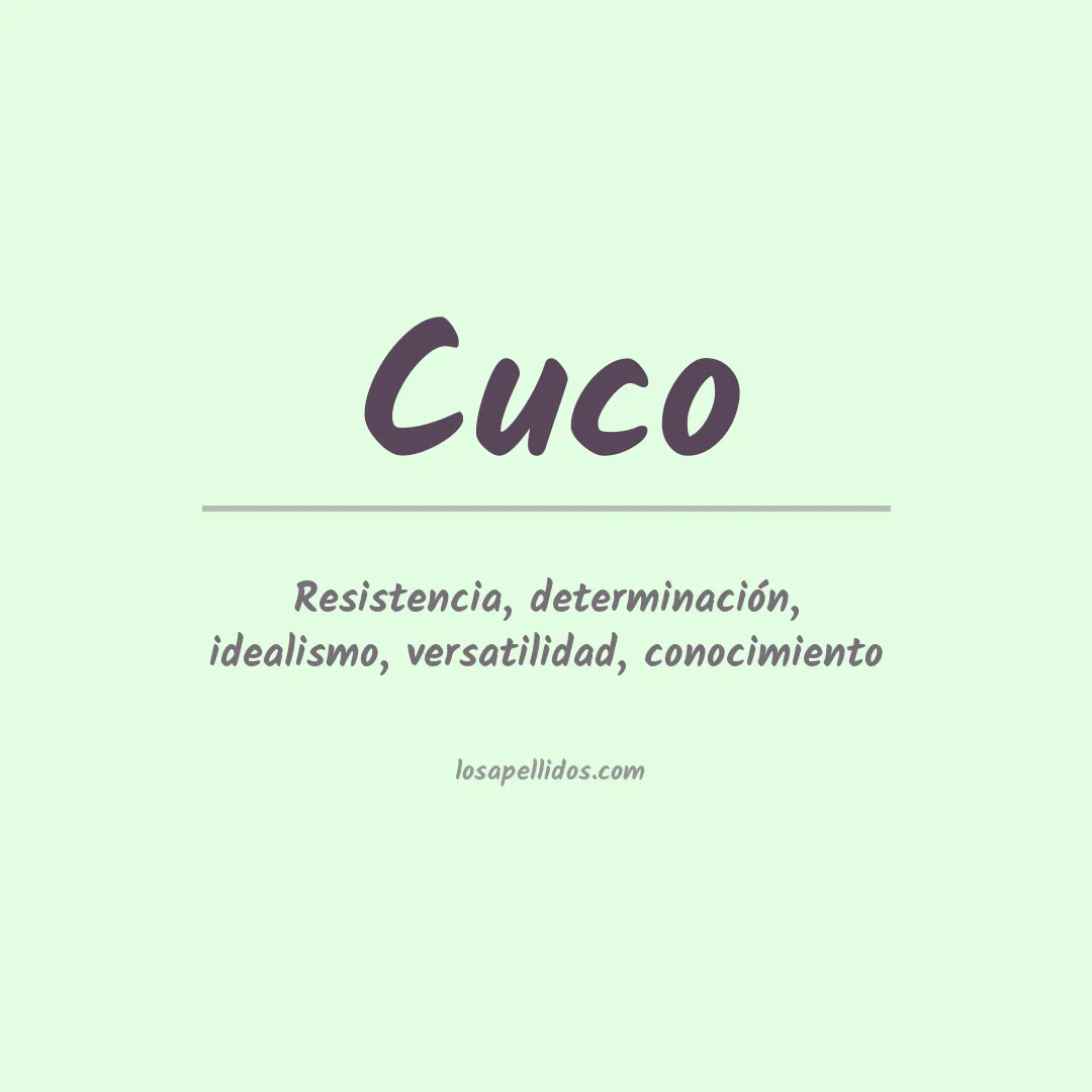 Apellido Cuco