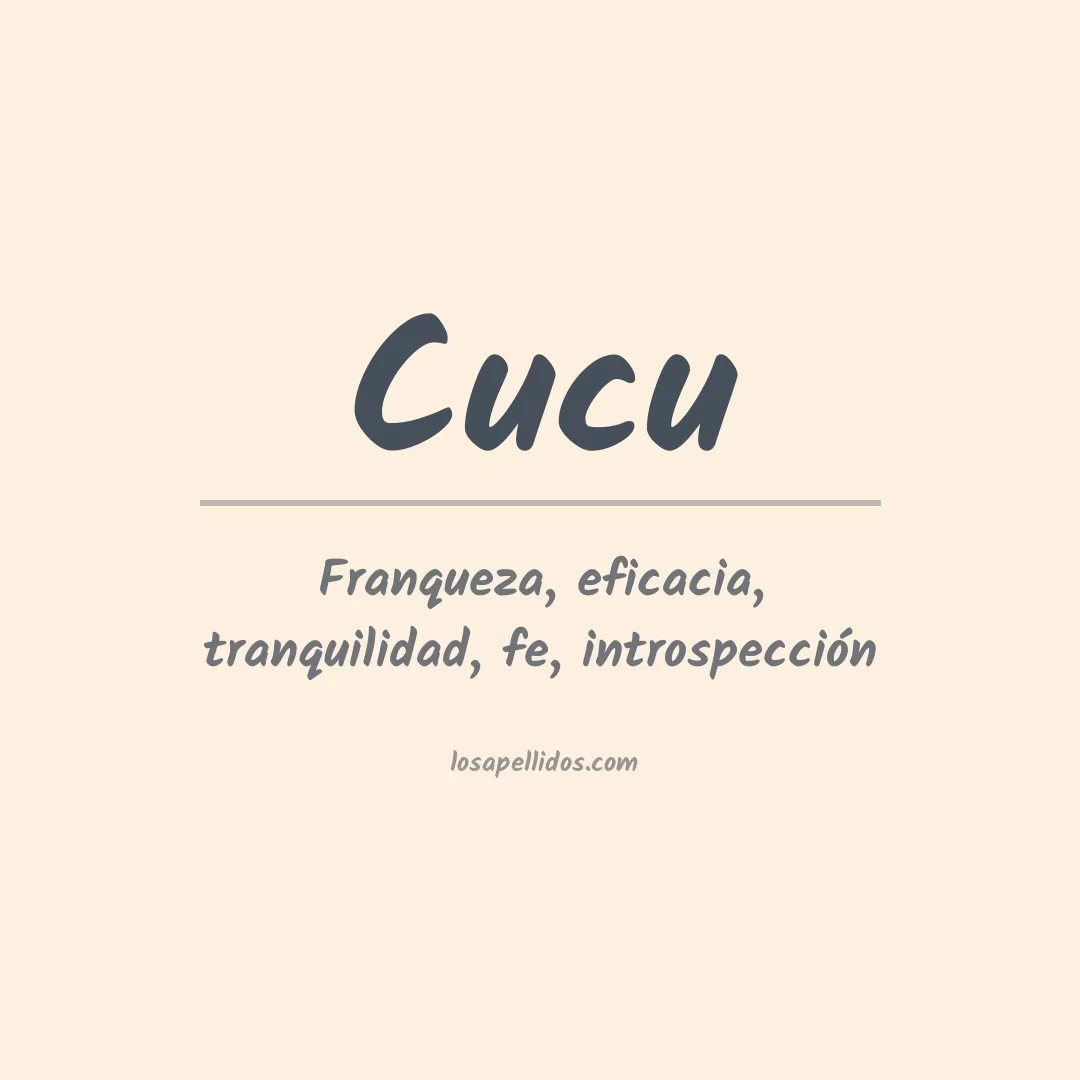 Apellido Cucu