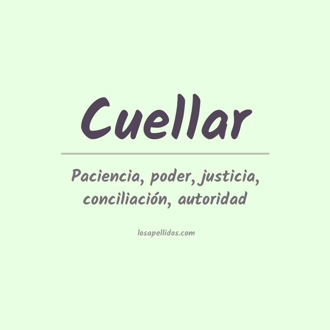 Apellido Cuéllar