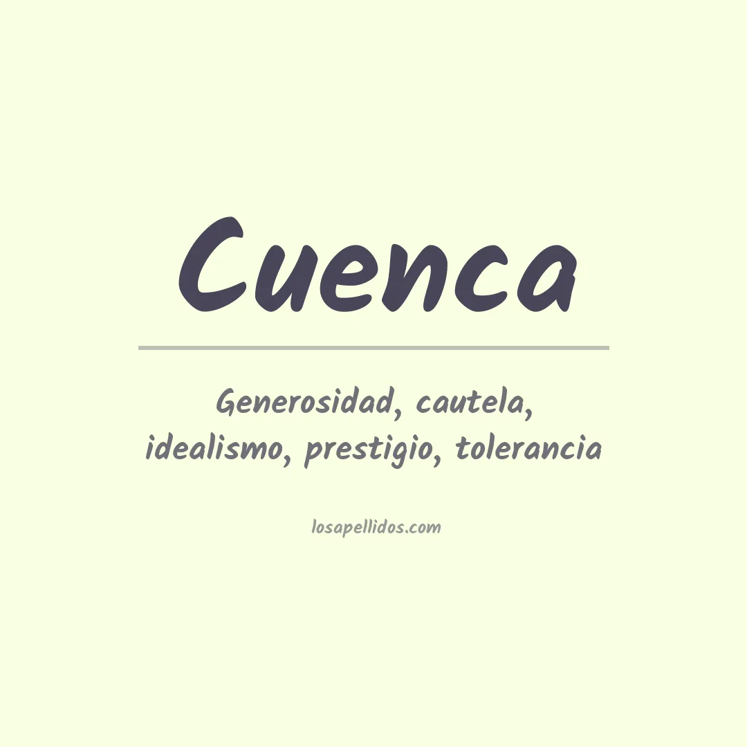 Apellido Cuenca