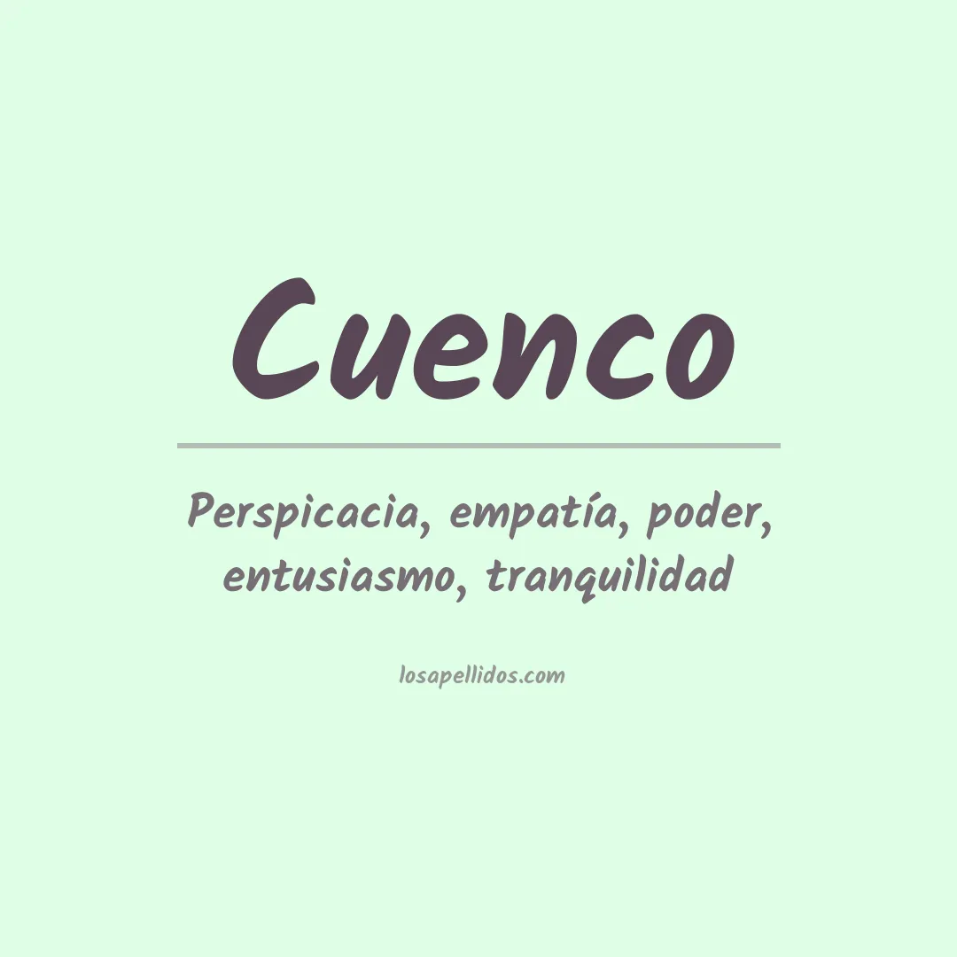 Apellido Cuenco