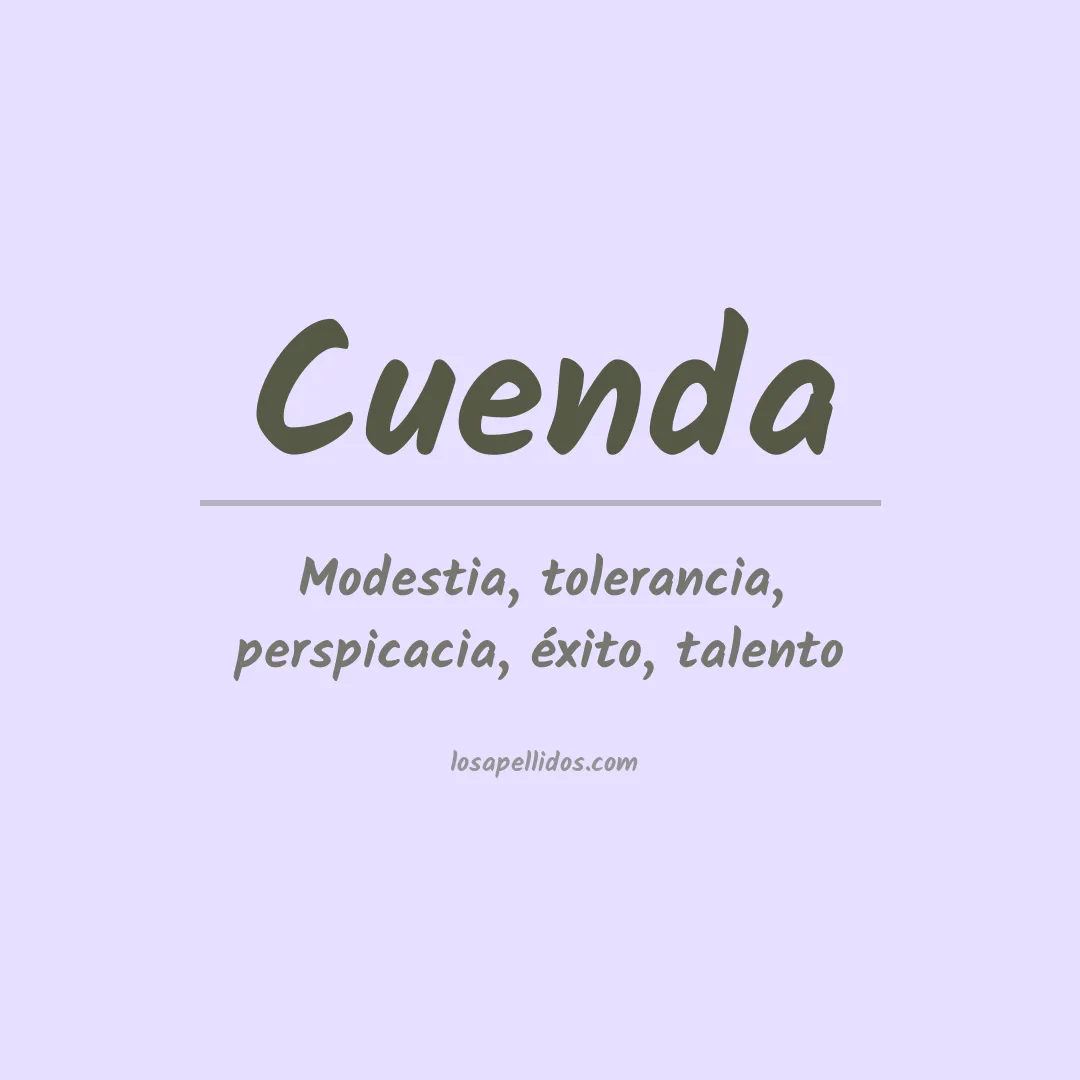 Apellido Cuenda