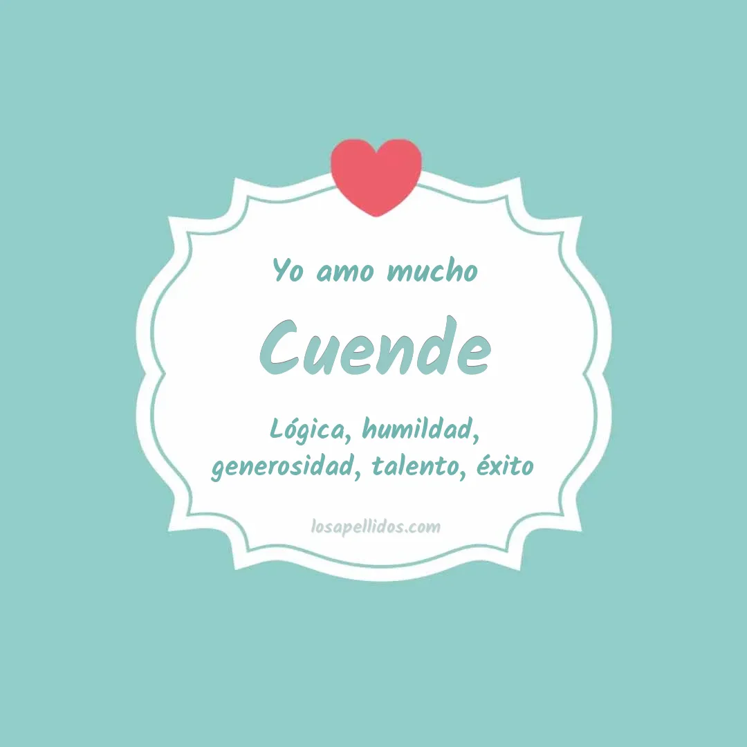 Yo amo mucho Cuende