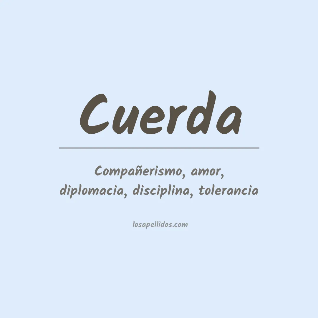 Apellido Cuerda