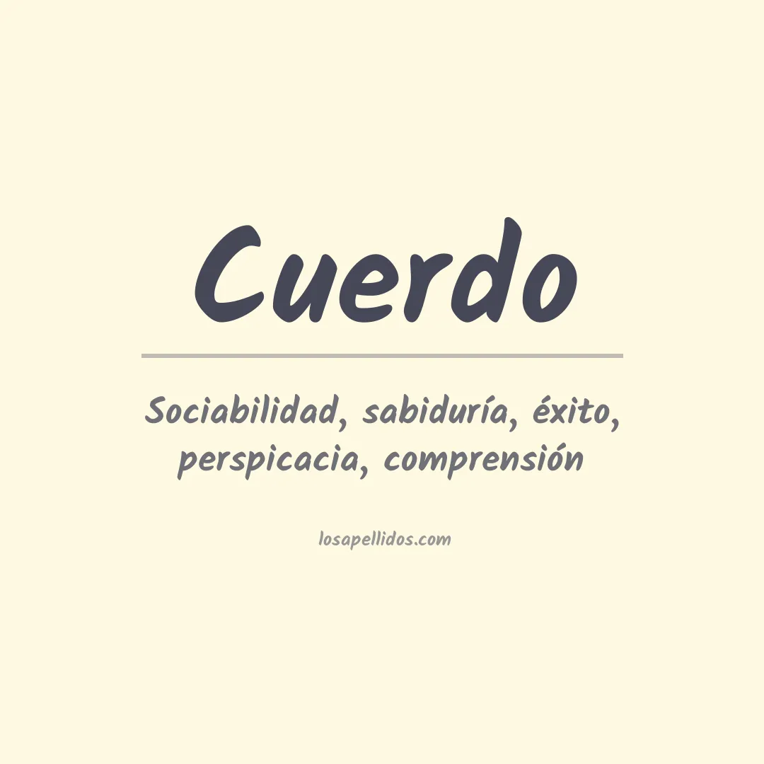 Apellido Cuerdo