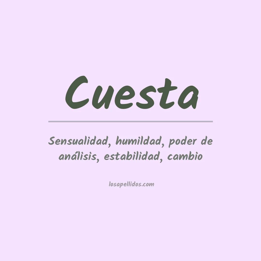 Apellido Cuesta