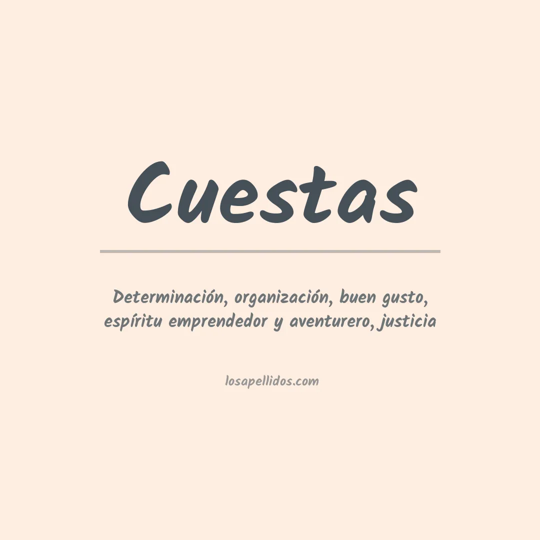 Apellido Cuestas
