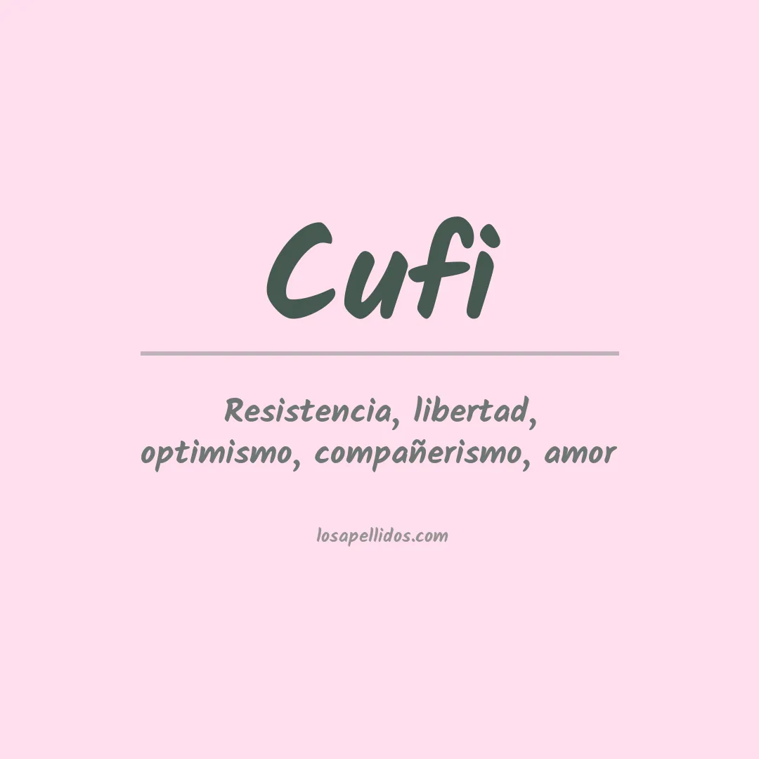 Apellido Cufi