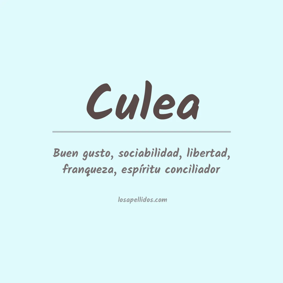 Apellido Culea