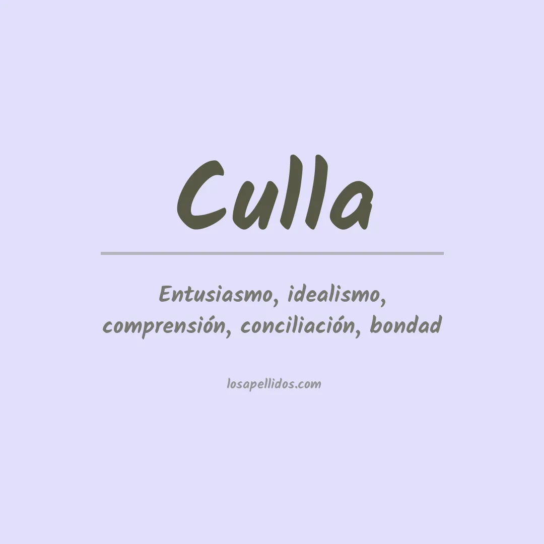 Apellido Culla