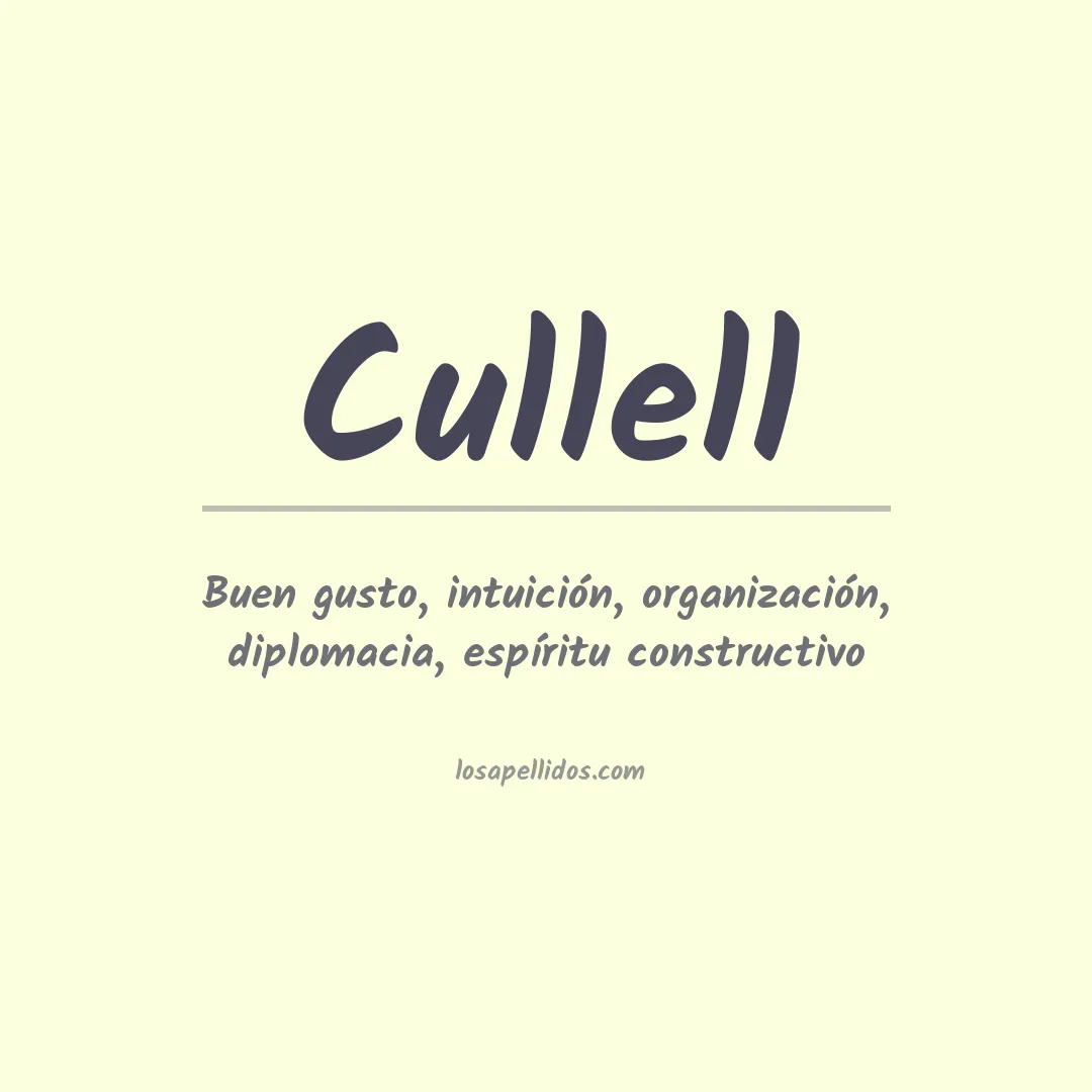 Apellido Cullell