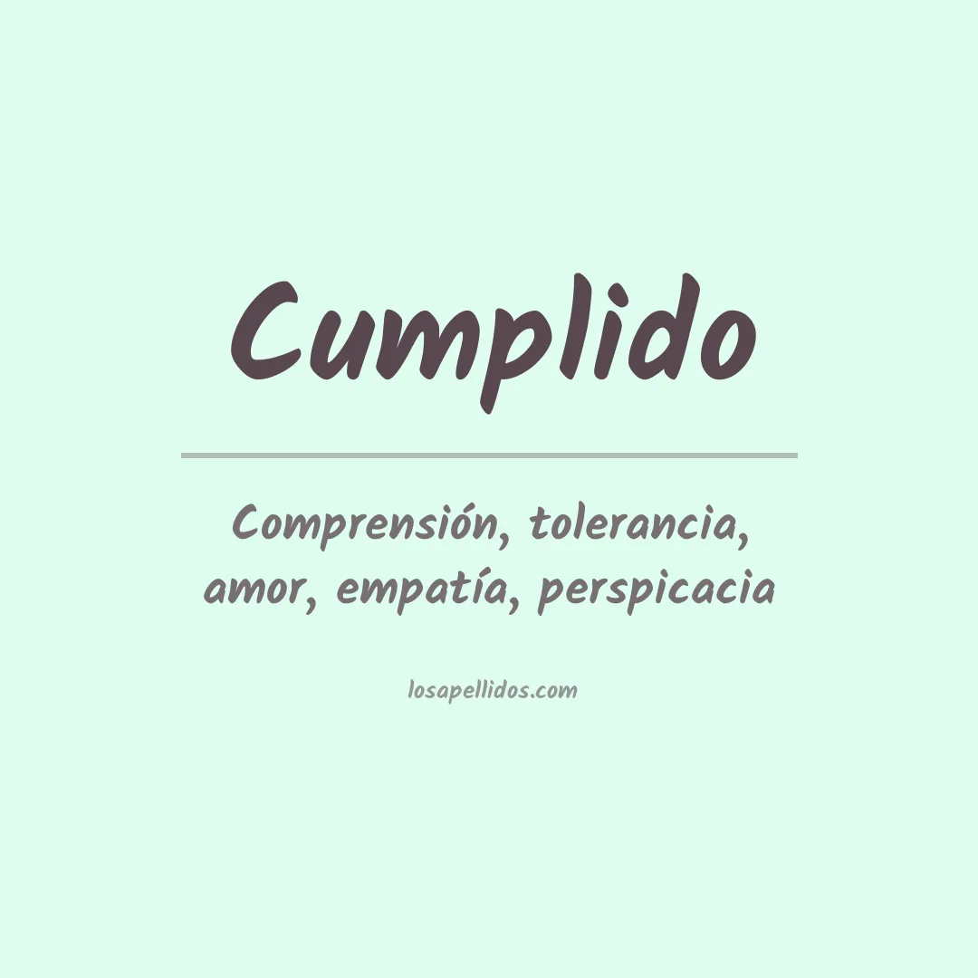 Apellido Cumplido