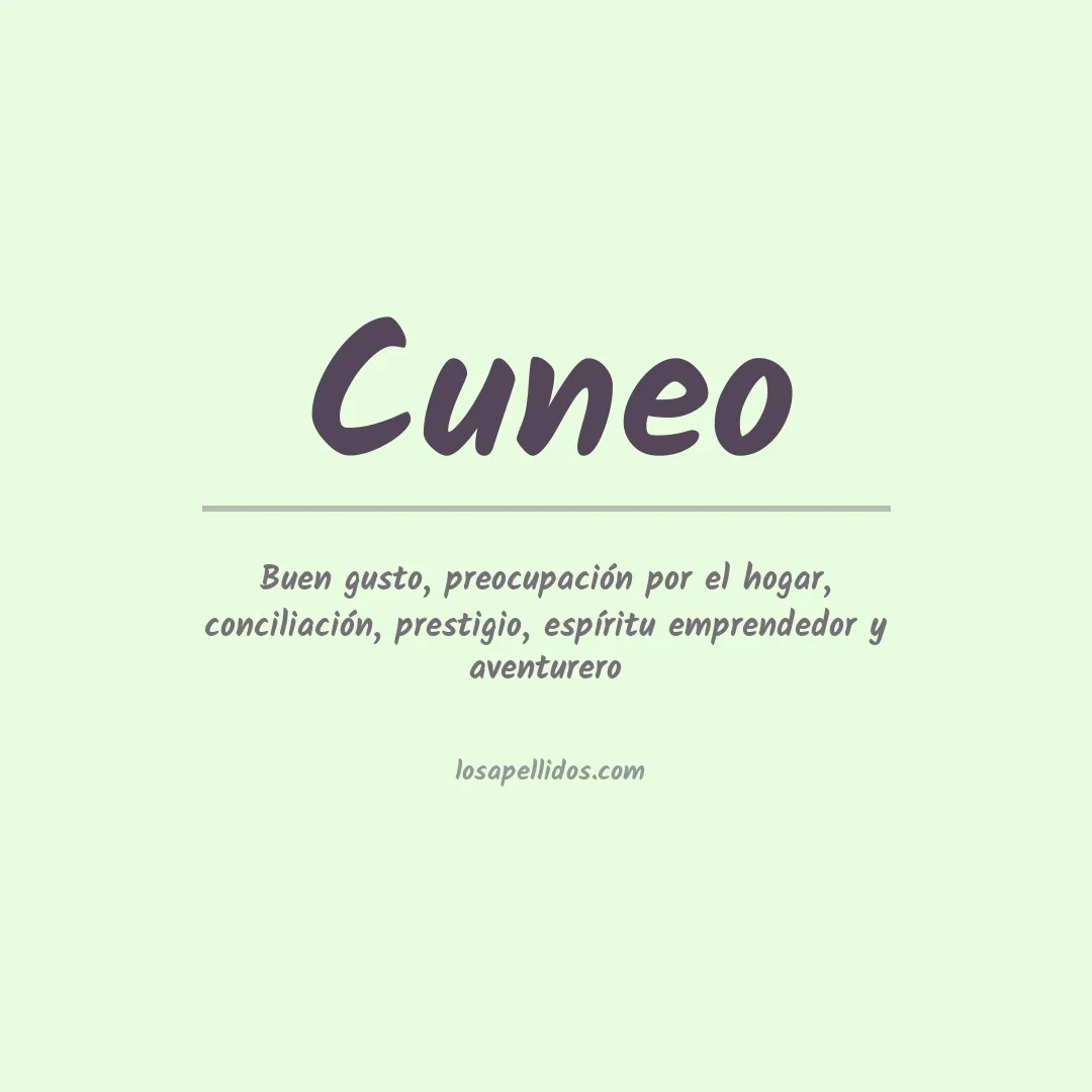 Apellido Cuneo