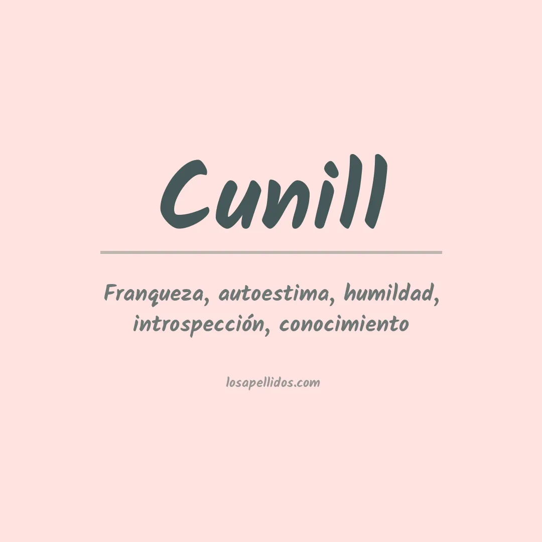 Apellido Cunill
