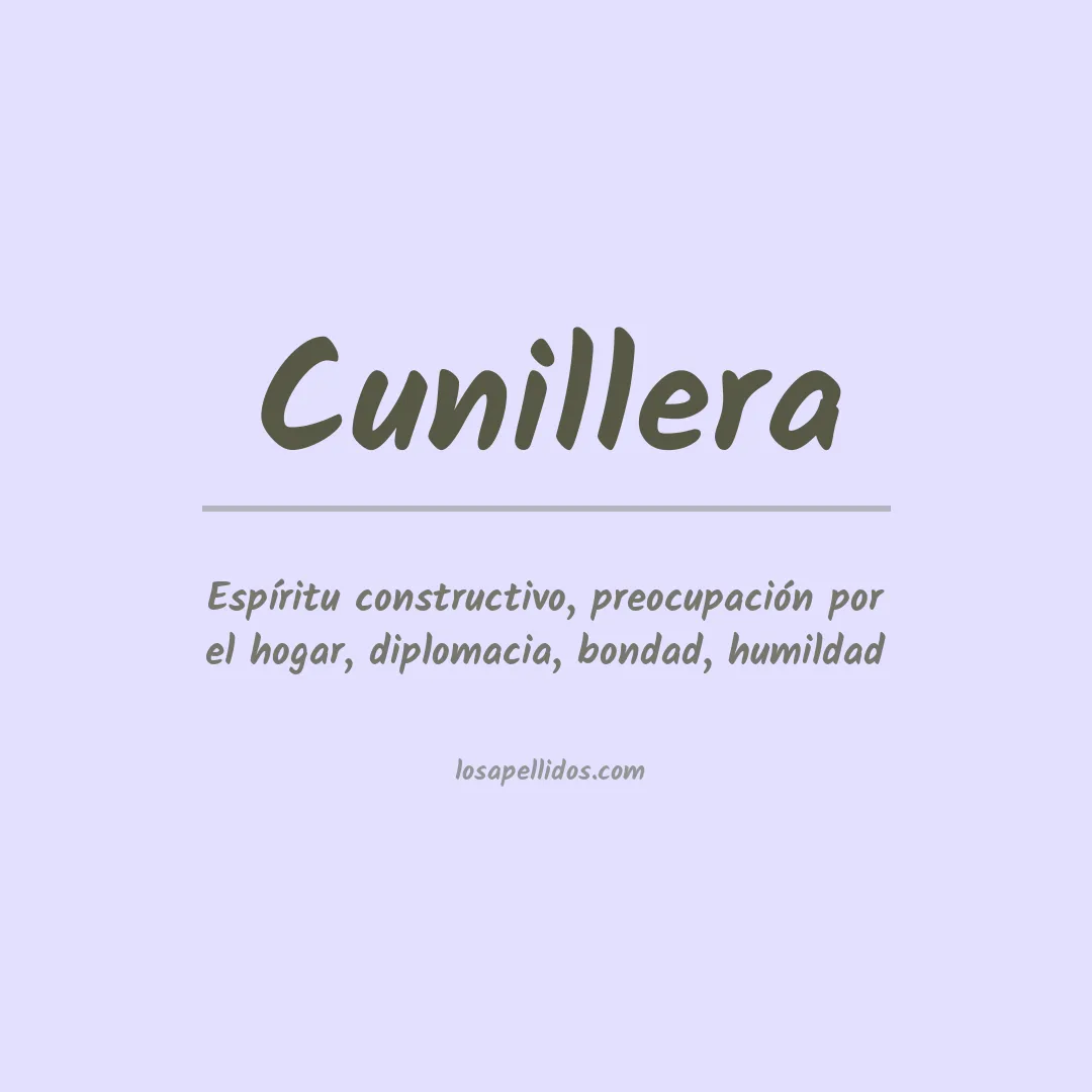 Apellido Cunillera