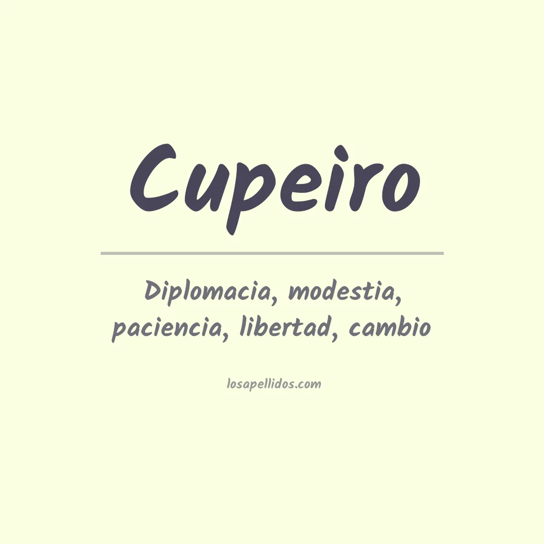 Apellido Cupeiro