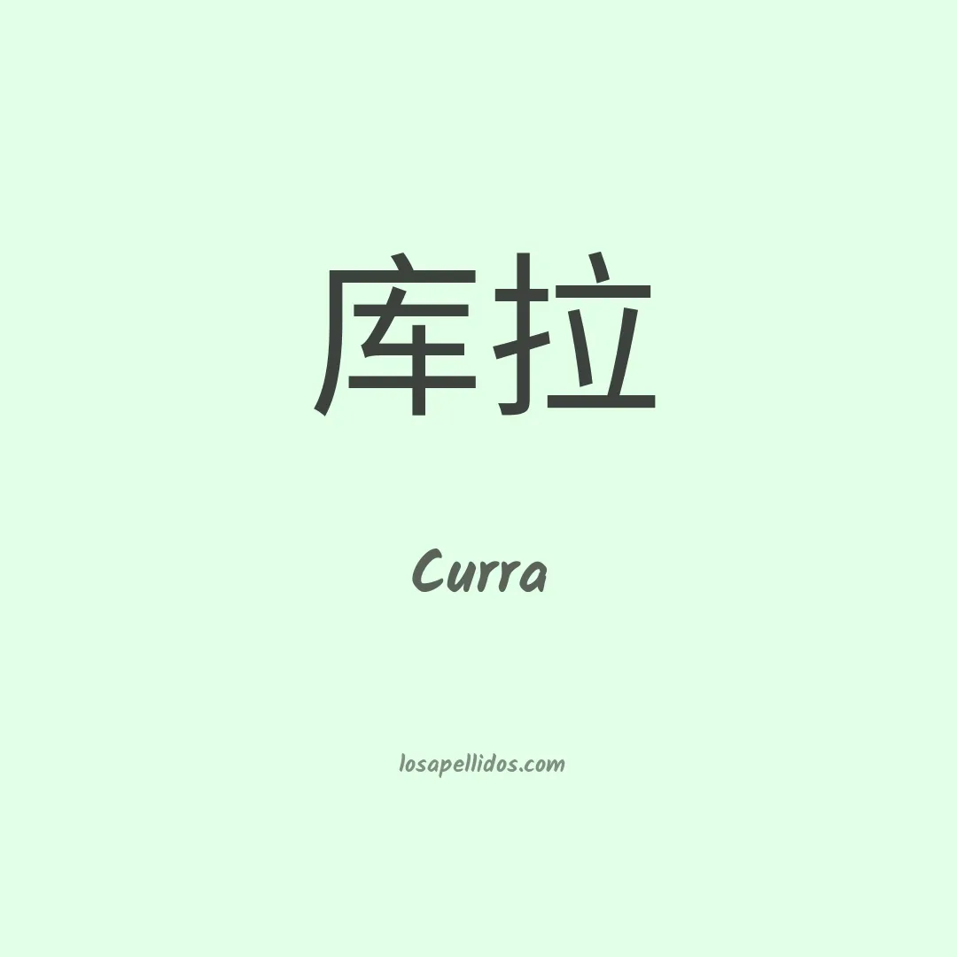 Curra en chino