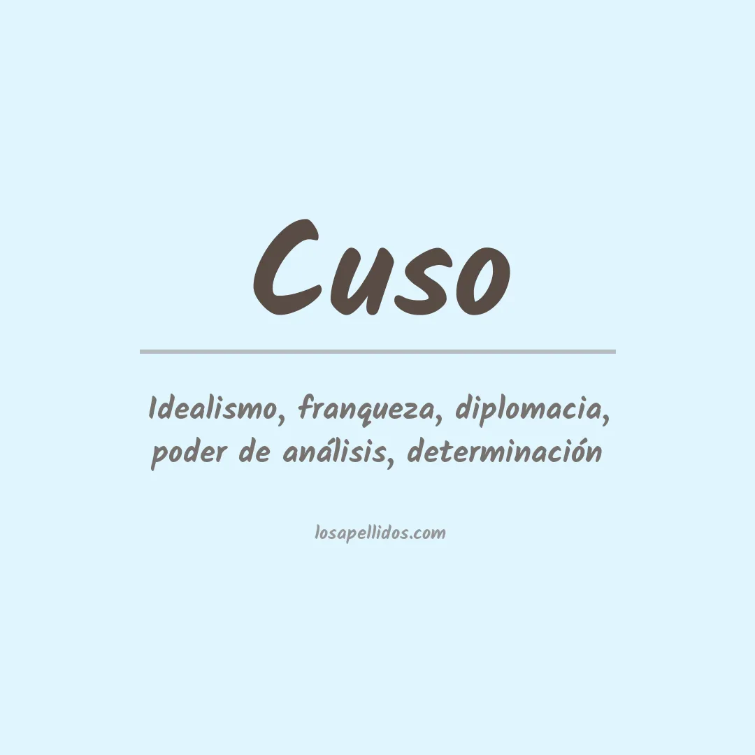 Apellido Cuso