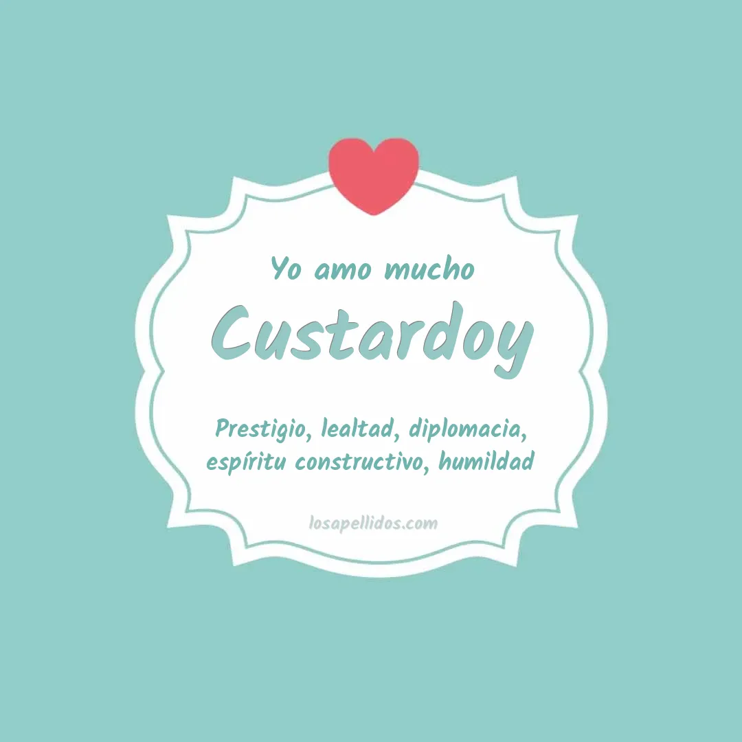Yo amo mucho Custardoy