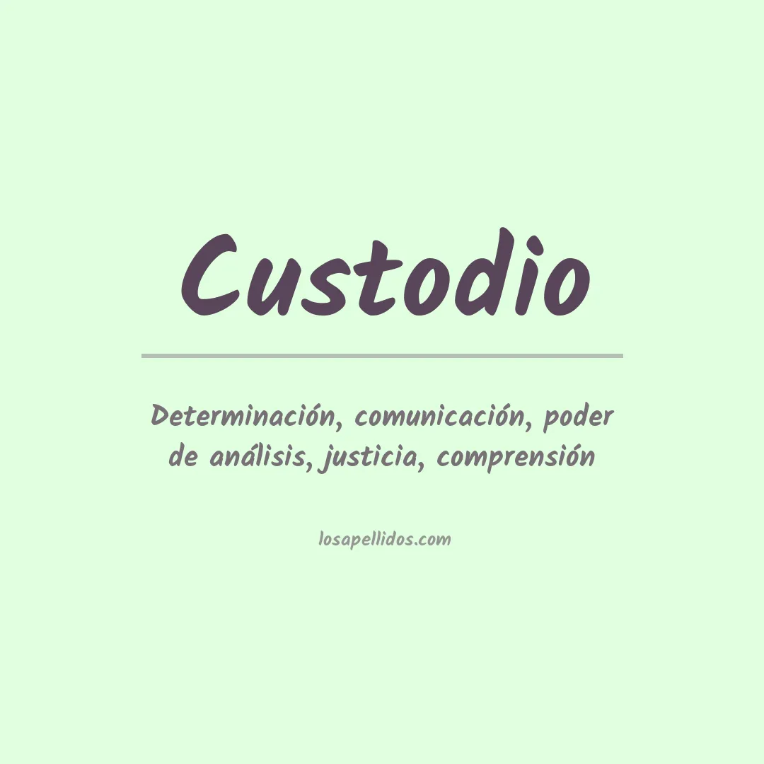 Apellido Custodio