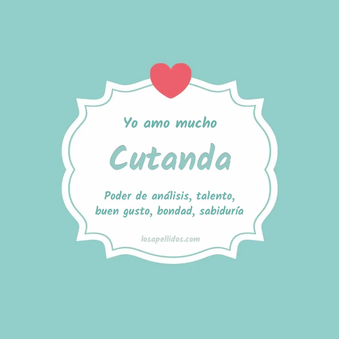 Yo amo mucho Cutanda