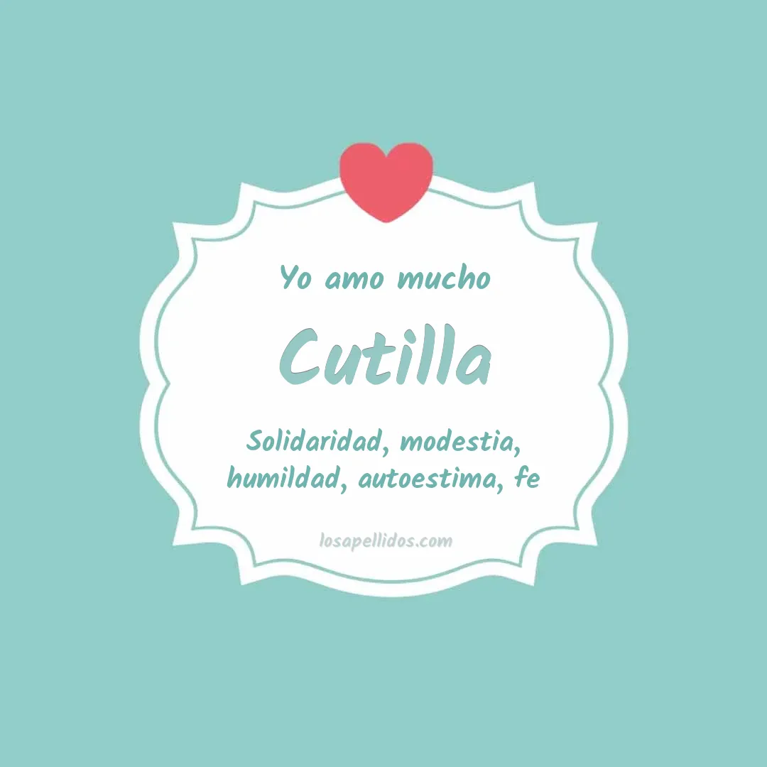 Yo amo mucho Cutilla