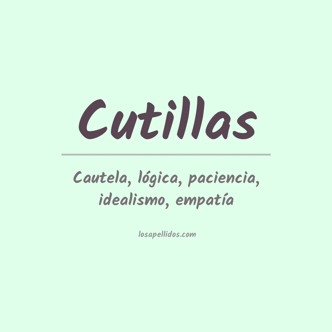 Apellido Cutillas