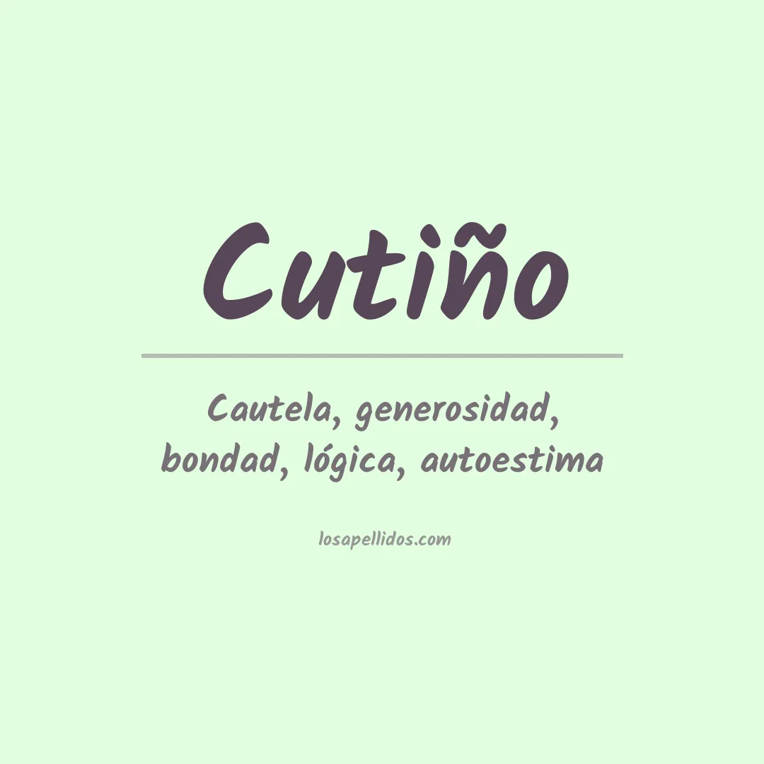 Apellido Cutiño